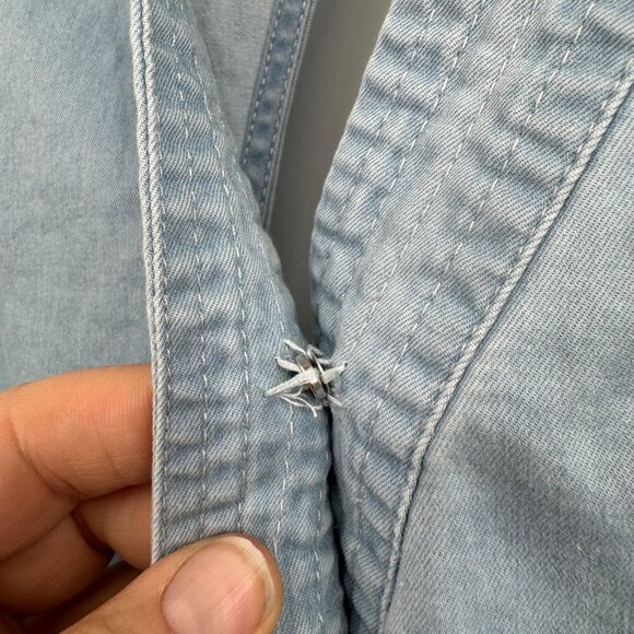 Jack BB Dakota Suko Jumpsuit Washed out Chambray Size  8 Romper Pants Blue - Picture 4 of 11